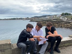 Alumnos participando en el programa de colegios de Dublín de Inglés y Punto