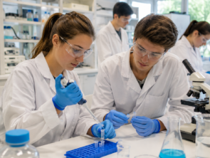 Estudiantes de FP en un centro de Further Education en Irlanda